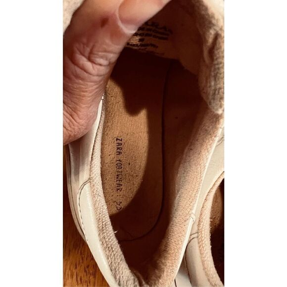 Zara White Platform Sneakers Kids Size 1.5 - Picture 12 of 12